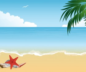 Summer holiday beach creative background vecor 04