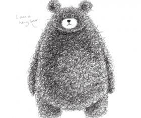 Super cute teddy bear design vector graphics 05