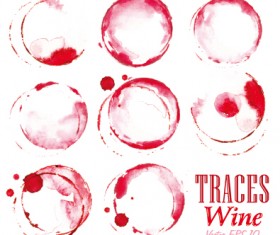 Traces wine design vector