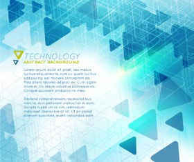 Triangle technology abstract background vector 01