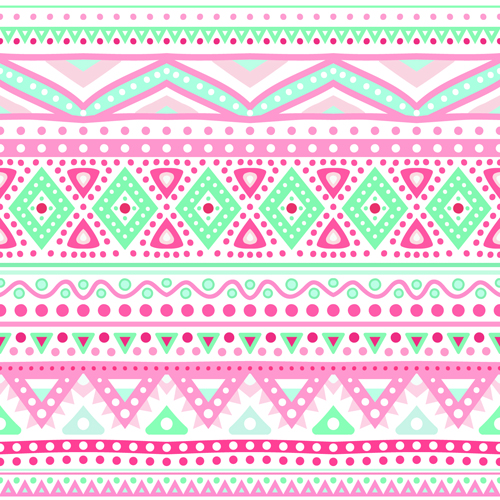 Tribal decorative pattern backgrounds vector 01