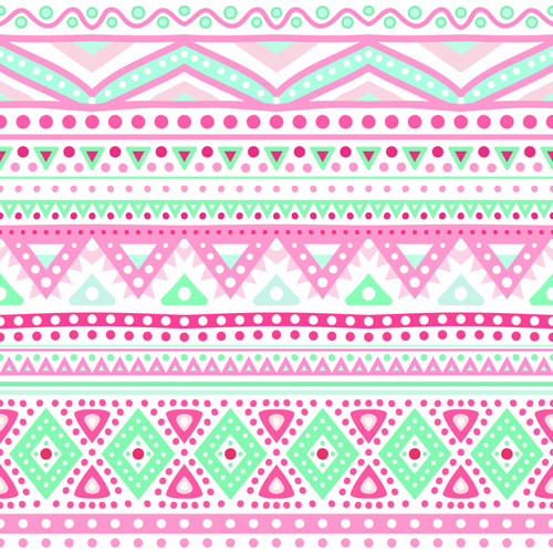 Tribal decorative pattern backgrounds vector 04
