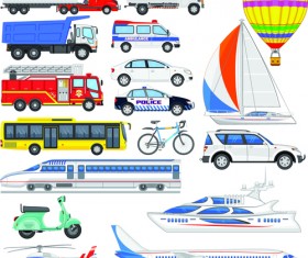 Various transport set vector