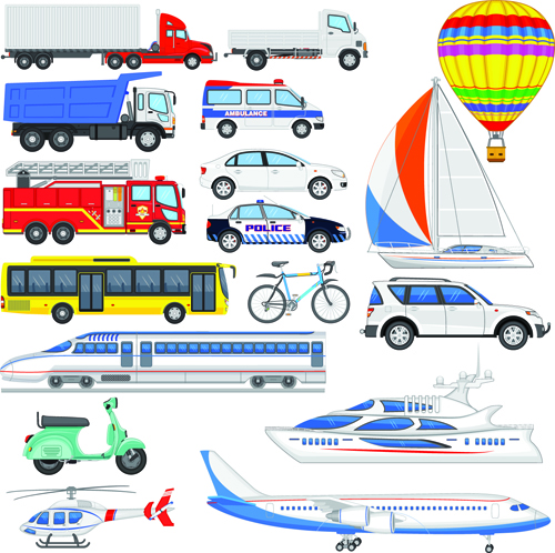 Various transport set vector