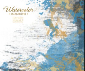 Vector grunge watercolor background art 01