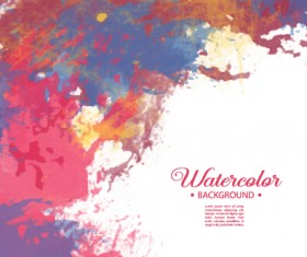 Vector grunge watercolor background art 02