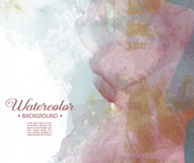 Vector grunge watercolor background art 03