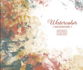 Vector grunge watercolor background art 04