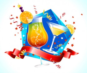 Vector set of birthday cards design elements 06