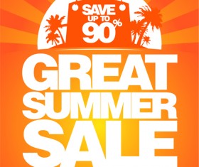 Vector summer sale design background graphics 02