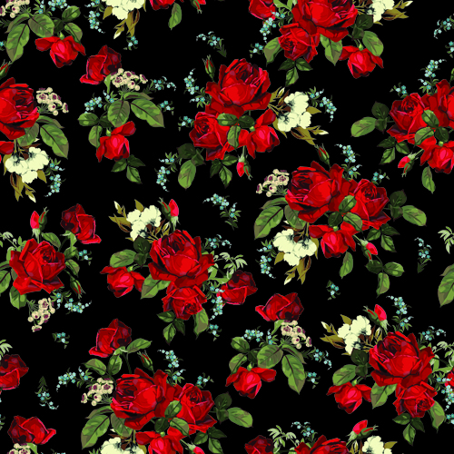Vintage roses vector seamless pattern 03