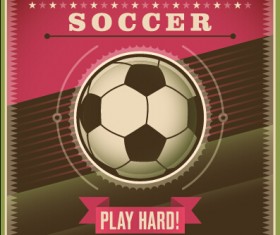 Vintage sport ball vector art background 02