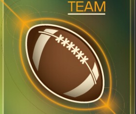 Vintage sport ball vector art background 04