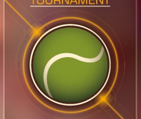 Vintage sport ball vector art background 05