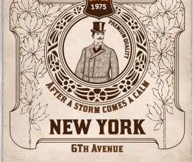 Vintage style decor background vectors 03