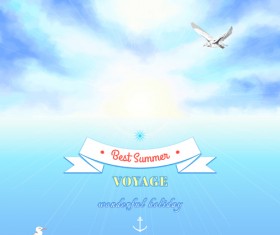 Voyage best summer vector background 01