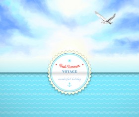 Voyage best summer vector background 02