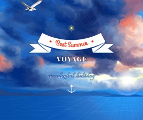 Voyage best summer vector background 03