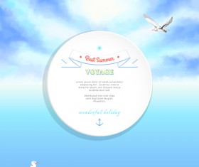 Voyage best summer vector background 04