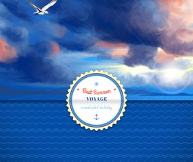 Voyage best summer vector background 05