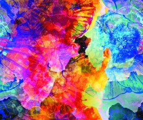 Watercolor object abstract art background vector 01