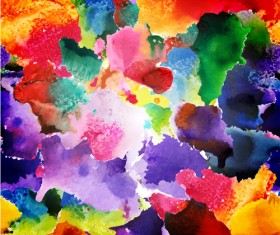 Watercolor object abstract art background vector 03