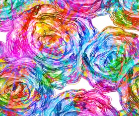 Watercolor object abstract art background vector 05