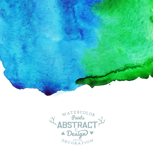Watercolor paints abstract vector background