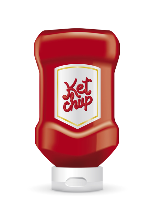 tomato ketchup creative design vector 02