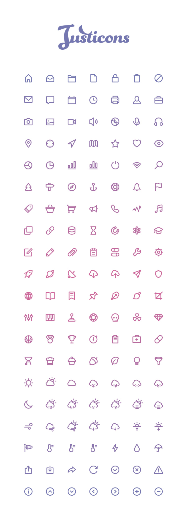 140 Kind free outline stroke Icons