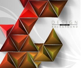 3D geometry shiny background graphic vector 02