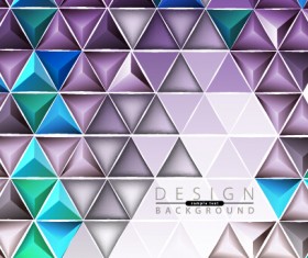 3D geometry shiny background graphic vector 03