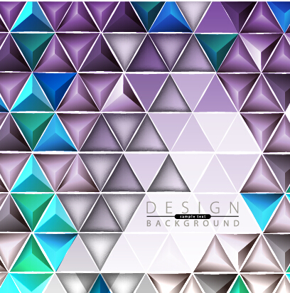 3D geometry shiny background graphic vector 03