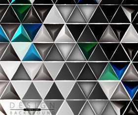 3D geometry shiny background graphic vector 04