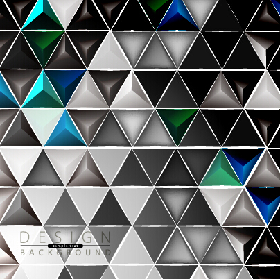 3D geometry shiny background graphic vector 04