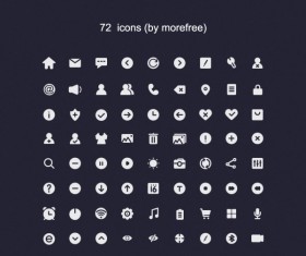 72 kind cute computer psd icons