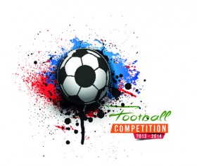 Abstract football elements background vector 04