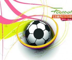 Abstract football elements background vector 05