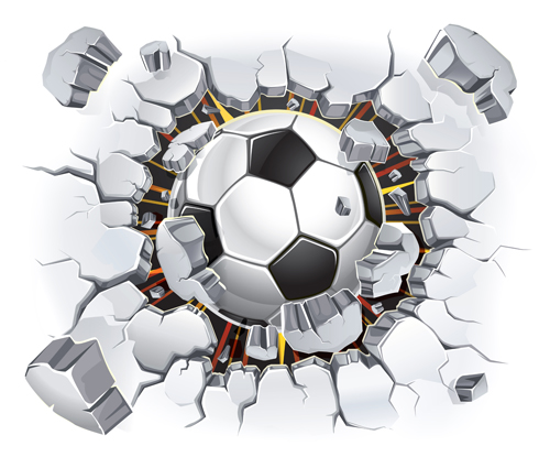 Classic football vector background material 01