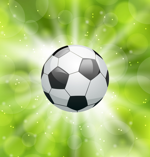 Classic football vector background material 02