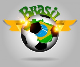 Classic football vector background material 04