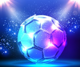 Classic football vector background material 05