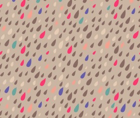 Colored drops seamless pattern vector set 01