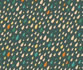 Colored drops seamless pattern vector set 03