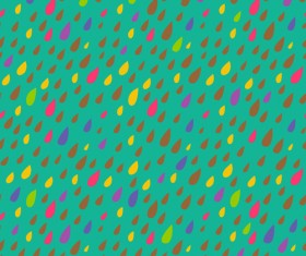 Colored drops seamless pattern vector set 04