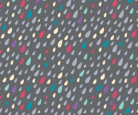Colored drops seamless pattern vector set 05