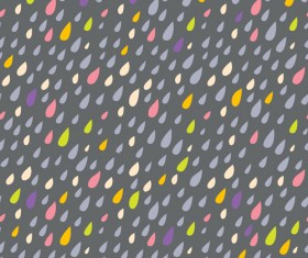 Colored drops seamless pattern vector set 06