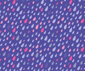 Colored drops seamless pattern vector set 07
