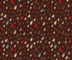 Colored drops seamless pattern vector set 09