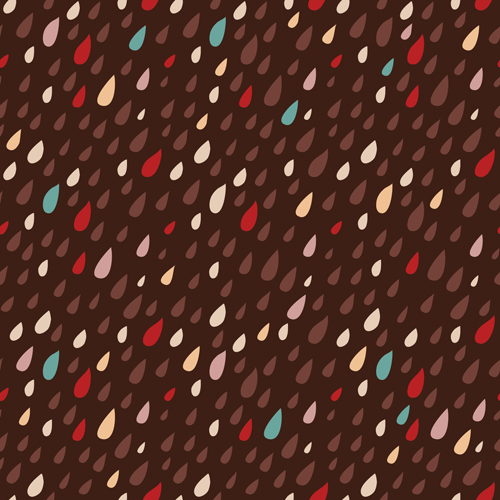 Colored drops seamless pattern vector set 09
